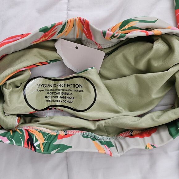 Lexbreezy Hawaii Bikini Set Large Tropical Floral Two-Piece High-Waisted NWT - Picture 5 of 9